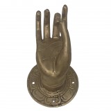 BRONZE HAND WALL DECO GOLD COLORED       - STATUES